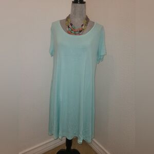 Style & Co. Soft Teal Shift Dress w/ Pockets